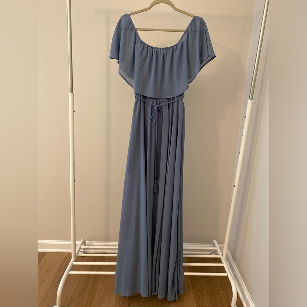 Maxi blue dress